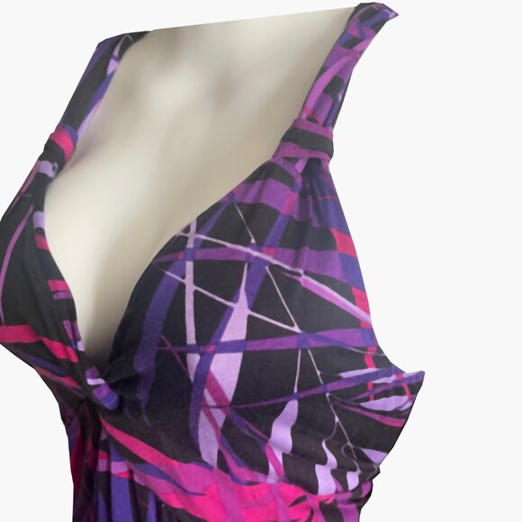 Tropical Print Summer Dress - Picture 3 of 6